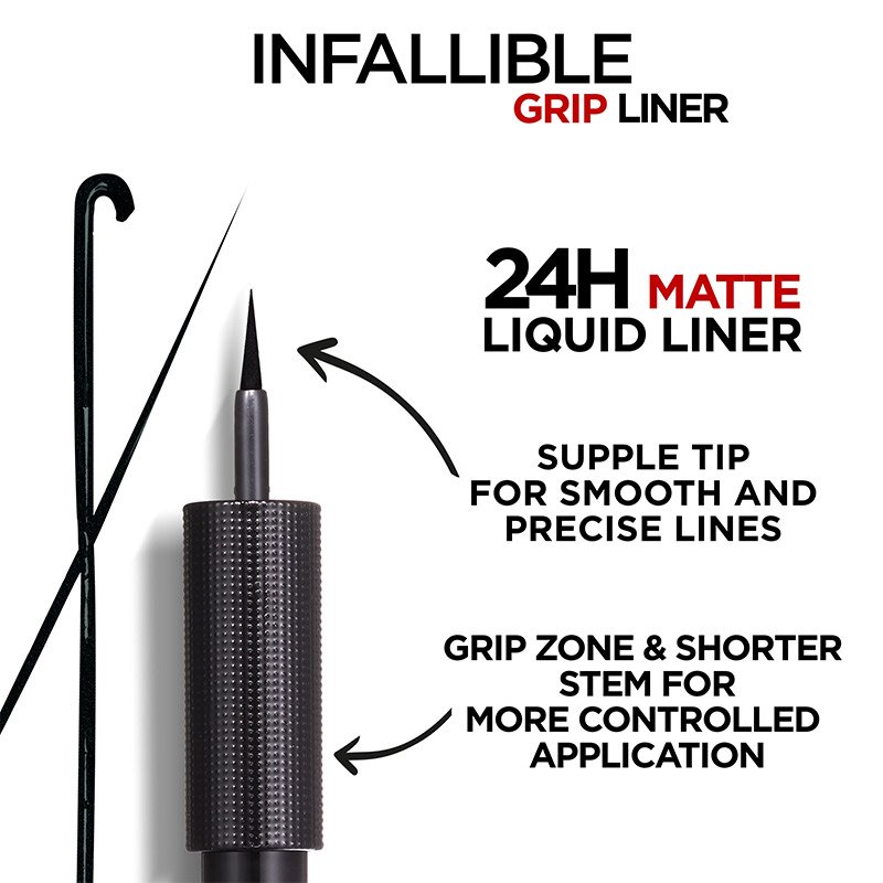 Infallible Grip Liquid Liner Matte 01 Ink 1 Features